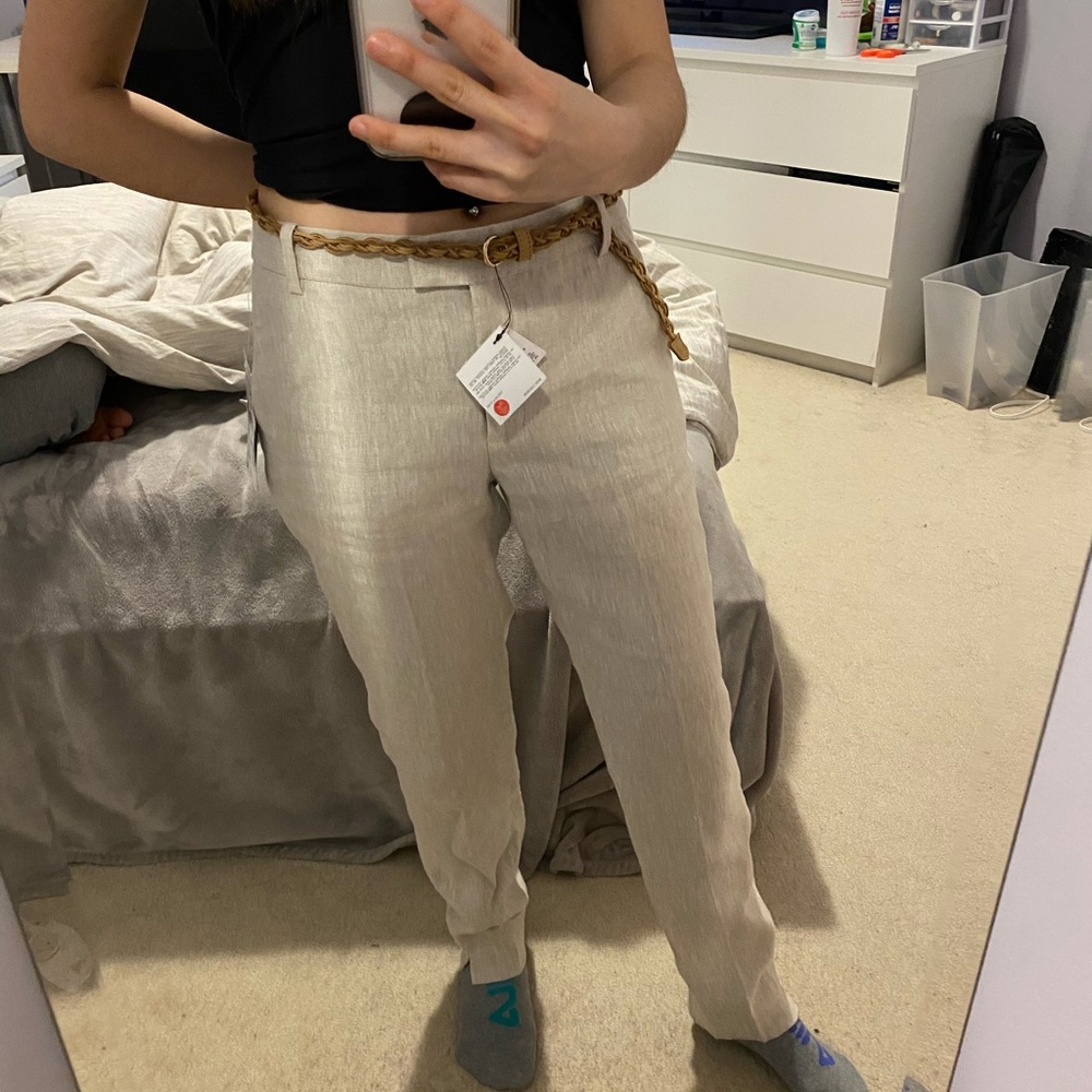 Zara basic Linen pants - Picture 6 of 9
